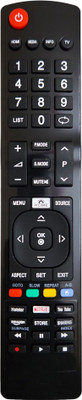 ERNIL Smart TV Remote Compatible for Assembled Chinese LED LCD TV with Hotstar Netflix & YouTube Functions (Exactly Same Remote Will Only Work) Remote Controller(Black)