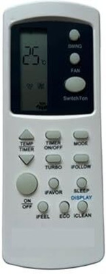 J.K. WEBSHOP Remote No-31C (No Backlight), Compatible/Replacement for Kelvinator AC (EXACTLY SAME REMOTE WILL ONLY WORK) Remote Controller(White)