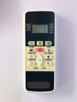 Paril Air Conditioner Remote Compatible For HITACHI Replacement for Hitachi Ac (Exactly Same Remote Will Only Work) Remote Controller(off white)