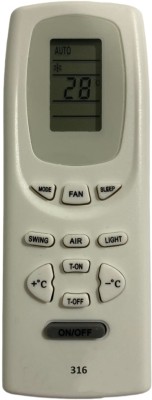 Upix 19 AC Remote 19G AC Remote Compatible for Godrej AC (EXACTLY SAME REMOTE WILL ONLY WORK) Remote Controller(White)