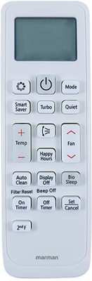 Marman Compatible with Samsng AC Remote Control Model 90B For Split and Window AC - Match Remote Key by Key with Existing Samsung Air Conditioner Remote Controller(White)