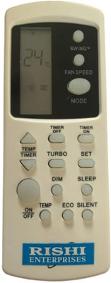 RISHI ENTERPRISES THIS REMOTE IS COMPATIBLE FOR AC REMOTE . NO BACK LIGHT (210A-G) WHIRPOOL Remote Controller(White)