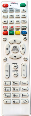 MechFox TV Remote Television Remote Compatible for LED/LCD TV Remote Control |RM-87H| HUAYU 1340E Remote Controller(White)