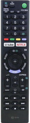 UnifieD HousE Sony Bravia LCD LED UHD OLED QLED 4K Ultra HD TV Remote Control with YouTube and Netflix Hotkeys Universal Replacement for Original Sony Smart Android tv Remote Control Remote Controller(Black)