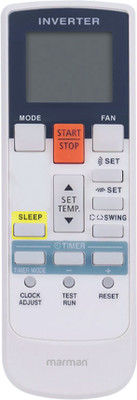 Marman Compatible with O General AC Remote AR-RY18 Model 107C Suitable for 1 | 1.5 | 2 Ton Split and Window AC- Match Remote Key by Key with Existing O General Air Conditioner Remote Controller(White)