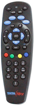 Tata Sky DTH Compatible Remote for SD & HD Set Top Box, Universal Remote Tata Sky Remote Controller(Black)