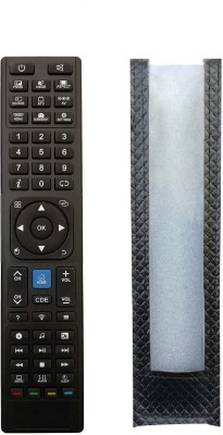 LipiWorld LED Smart TV Remote with Cover ( Without Air Mouse ) Compatible For  CloudWalker Remote Controller(Black)