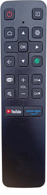 LipiWorld 3In1 Led Smart TV Remote Onix/Crown/Impex Tv Remote Controller(Black)