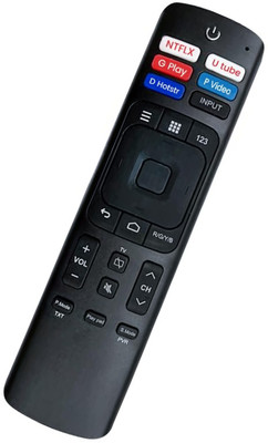 MIFKRT ( Without Voice Function ) Og Remote Compatible for VU,HICENCE 4K Ultra HD Smart Tv UV, HICENCE Remote Controller(Black)