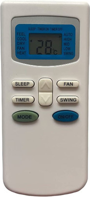 Piyush COMPATIBLE REMOTE FOR TCL / GODREJ AC 17 COMPATIBLE TO TCL/GODREJ SEND OLD REMOTE PHOTO 9822247789 WHATSAPP VERIFICATION Remote Controller(0FF WHITE)