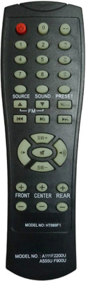 ERNIL HT089F1 Compatible Home Theater Remote for Micromax Remote Controller(Black)
