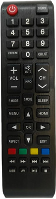 TIZOQ Replacement Remote Control Compatible for Sansui LED TV Supported JSB32NSHD Model No. TV Sansui LED TV Remote Controller(Black)