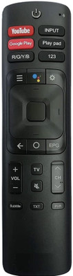 miracles in hand MIHPLYPAD REMOTE COMPITABLE WITH SMART LED TV (ERF369V) VU Remote Controller(Black)