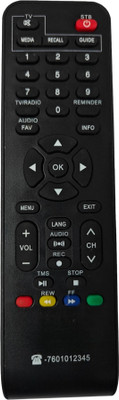 Ehop Compatible Remote Control for  Standard Definition Setup Box SD Remote SUN DIRECT Remote Controller(Black)