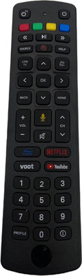 SHIELDGUARD Bluetooth Voice Remote Control 721 Compatible for Jio Fiber Set top Box (With Voice Function) (Kindly match with your old remote) Remote Controller(Black)