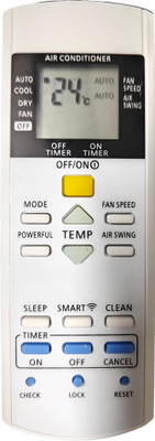 Ehop Compatible Remote for  Smart Inverter AC Panasonic Remote Controller(White)