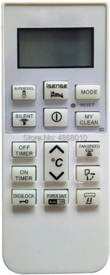 RISHI ENTERPRISES THIS REMOTE IS COMPATIBLE FOR AC REMOTE NM HITACHI Remote Controller(White)