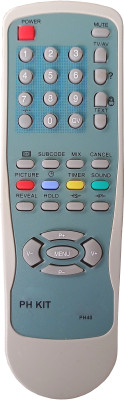 LipiWorld PH40 CRT TV Universal Remote Control Compatible For  Philips Tv Remote Controller(Grey)