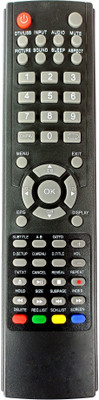 LipiWorld LCD-1 LED TV Remote Control Compatible For  Worldtech Tv Remote Controller(Black)
