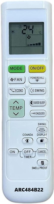 NEWZON 5 Years Warranty ARC484B22 Compatible for AC Remote Controller(White)