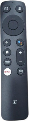 Tke one Plus tv Remote Control Ver-3 with Bluetooth Voice Command ONE Plus Remote Controller(Black)