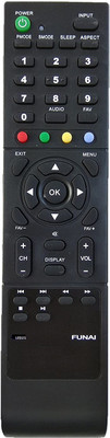 Nij LED21 TV Compatible For LCD LED TV Remote Control FUNAI Remote Controller(Black)