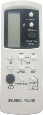 NixGlobal 170 Remote Compatible with UNIVERSAL AC Remote Controller(White)