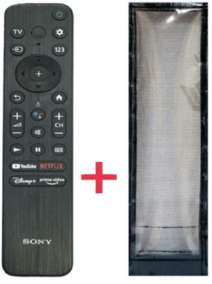 Paril (Remote+Cover) Tv Remote compatible for Sony Smart led/lcd Tv TvR-118 RC With PU Leather Protective Cover(NO Voice Command)(Same remote Only will work) Remote Controller(Black)