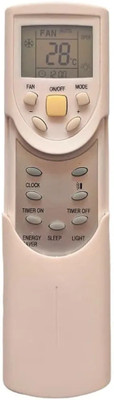 NixGlobal 60 BLU-ESTAR AC Remote Compatible with BLUESTAR 1 / 1.5 / 2 TON AC Remote Controller(White)