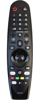 LipiWorld AKB75855501 AN-MR20GA AN-MR19BA AN-MR18BA,AN-MR650A Voice Magic Remote Control (Voice,Scroll & Pointer Support) (Pairing is Must) Compatible For Tv Remote Controller(Black)