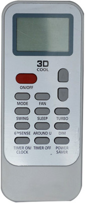 NixGlobal 129 AC DG11J1-11 DG11J1-34 Remote Compatible for WHIRLPOOL AC Remote Controller(White)