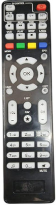 Tke  Cable Remote Set Top Box HD Remote Control (021) Siti Remote Controller(Black)