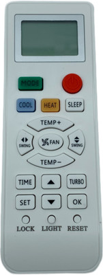 NixGlobal 131i AC Remote Compatible with HAIER / GODREJ 1 / 1.5 / 2 TON AC Remote Controller(White)