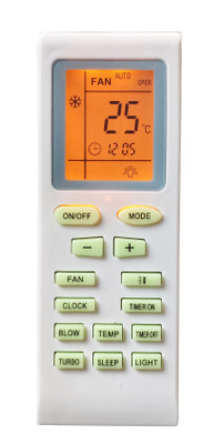LipiWorld 18A AC Remote YB1F2 With Display Light Backlight Compatible For  Voltas AC Remote Controller(Grey)