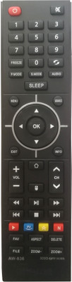 LipiWorld 3DDD-EPR1 Led Smart Tv Remote (Old Remote Exactly Same Remote Will Only Work) Compatible For Aiwa Tv Remote Controller(Black)