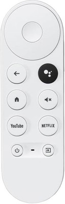TIZOQ Remote Control Compatible for Google Chromecast 4K Smart TV (G9N9N-GA01920_VOC) - Voice Supported Google Chromecast 4K Smart TV Remote Controller(White)