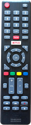 ERNIL Compatible Smart Remote for Sansui Smart TV LCD/LED 55US534AN 40US534AN with YouTube & Netflix Function Remote Controller(Black)