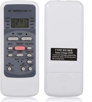 ERNIL R51M/E Ac Remote Compatible for Midea Bluestar Sansui AC R51M/E Remote (Your Old Remote Must be Exactly Same) Remote Controller(White)