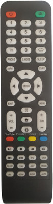 LipiWorld LED LCD Smart TV Remote Control Compatible For  Oscar Tv Remote Controller(Black)