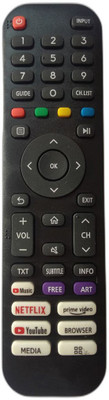 MASE Compatible Smart LED TV UHD12 VU Remote Controller(Black)