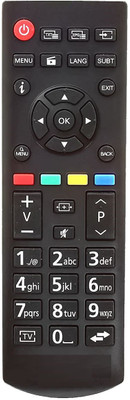 HDF Compatible with Panasonic TV Remote LED Television Remote 30092556-RCA39126 Panasonic Remote Controller(Black)