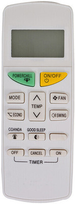 RESORB RE 132D AC Remote Control Compatible with Split Window AC Compatible with Daikin Split Window AC ARC484B12 Remote Controller(White)