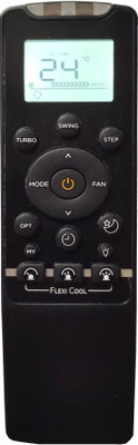 LipiWorld 235O RG56CMI-WRAC AC Remote With Display Light Compatible For  Carrier AC Remote Controller(Black)