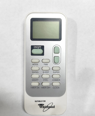 Harsh Enterprises Azone-134 Compatible with Whirlphool AC Whirlpool Split/window Ac remote Control with AAA Battery Whirlphool Remote Controller(White)