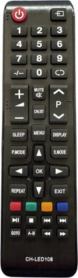MechFox Television Remote Compatible LCD/LED TV Remote Control | RM-1 | Common Local CH-LED108 Remote Controller(Black)