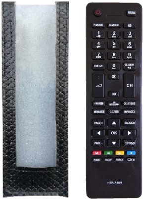 LipiWorld Remote With Cover HTR-A18H LCD LED TV Remote Control Compatible For  Haier Tv Remote Controller(Black)