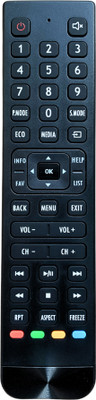 MechFox Television Remote Control Compatible for LED/LCD TV | RM-94H | BPL Remote Controller(Black)