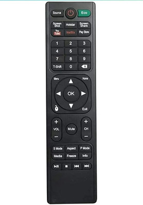 MEPL TV Smart LED LCD TV Remote Control ( Chake Image With Old Remote ) BPl JVC AIWA Remote Controller(Black)