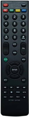 V4 Gadgets Compatible for Kodak Smart LCD LED tv Remote Control Suitable for VariousBlack inches TV - Match Exactly with Old remotes Remote Controller(Black)