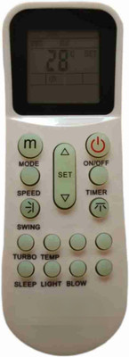 NixGlobal 125-A BLUE-STAR AC Remote Compatible with BLUESTAR 1 / 1.5 / 2 TON AC Remote Controller(White)